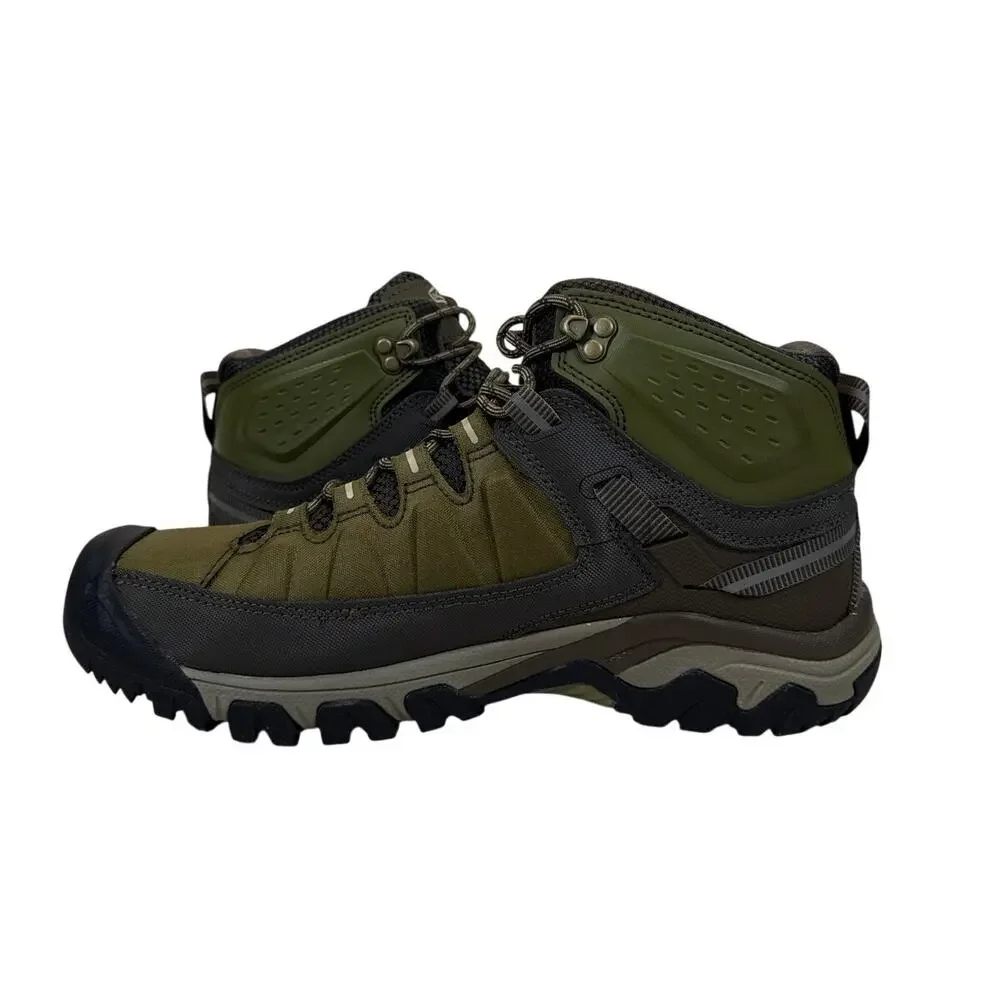 Keen Targhee EXP Mid Hiking Boots Mens 10 Waterproof Leather Olive Green‎ Taupe